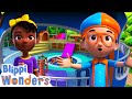 Blippi &amp; Meekah Visit the Ultimate Playground | Blippi Wonders Cartoon Adventures | Moonbug Kids