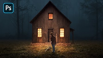 Creepy Old House Photo Manipulation - Photoshop Tutorial