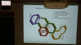 Marc Legros - Shear-migration coupling of grain boundaries