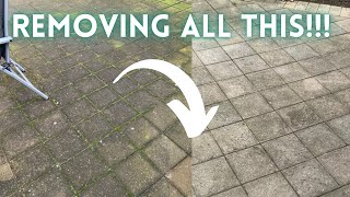 PRESSURE WASHING MOSS & MOULD FROM PAVERS / SATISFYING CLEAN WITH ME