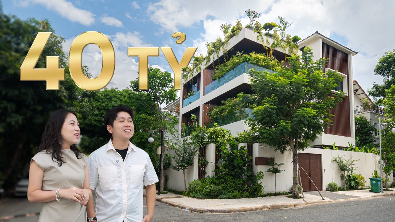 Chỉ 40 tỷ hoàn thiện từ A-Z căn biệt thự đậm chất tropical tại Phú Mỹ Hưng | Đinh Xuân Lan Official