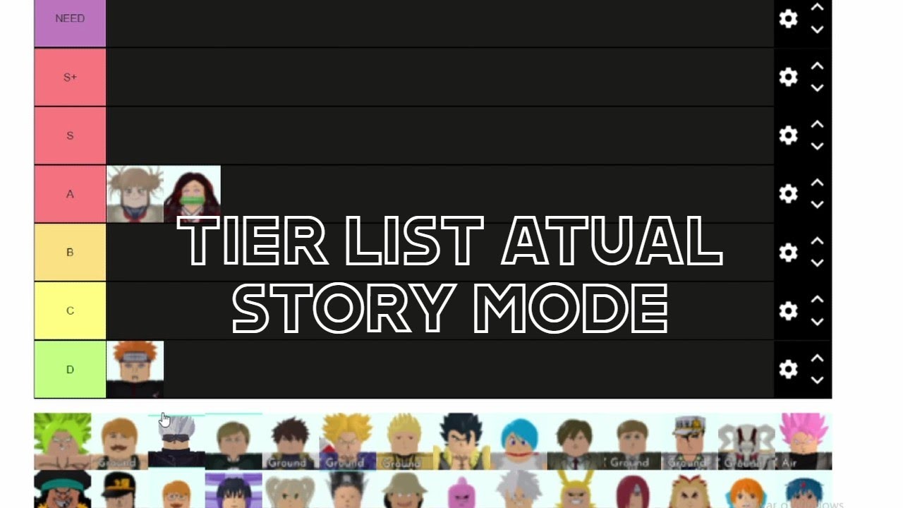 ASTD Story Mode tier list