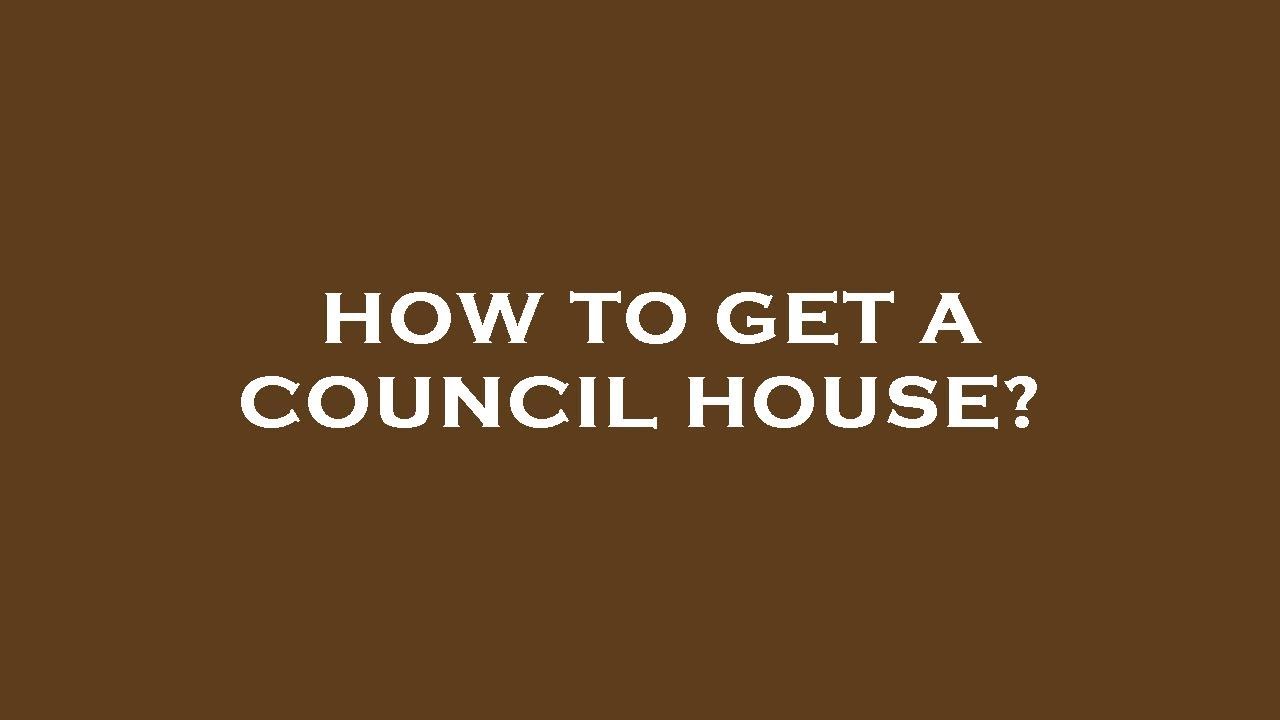 How to get a council house? YouTube