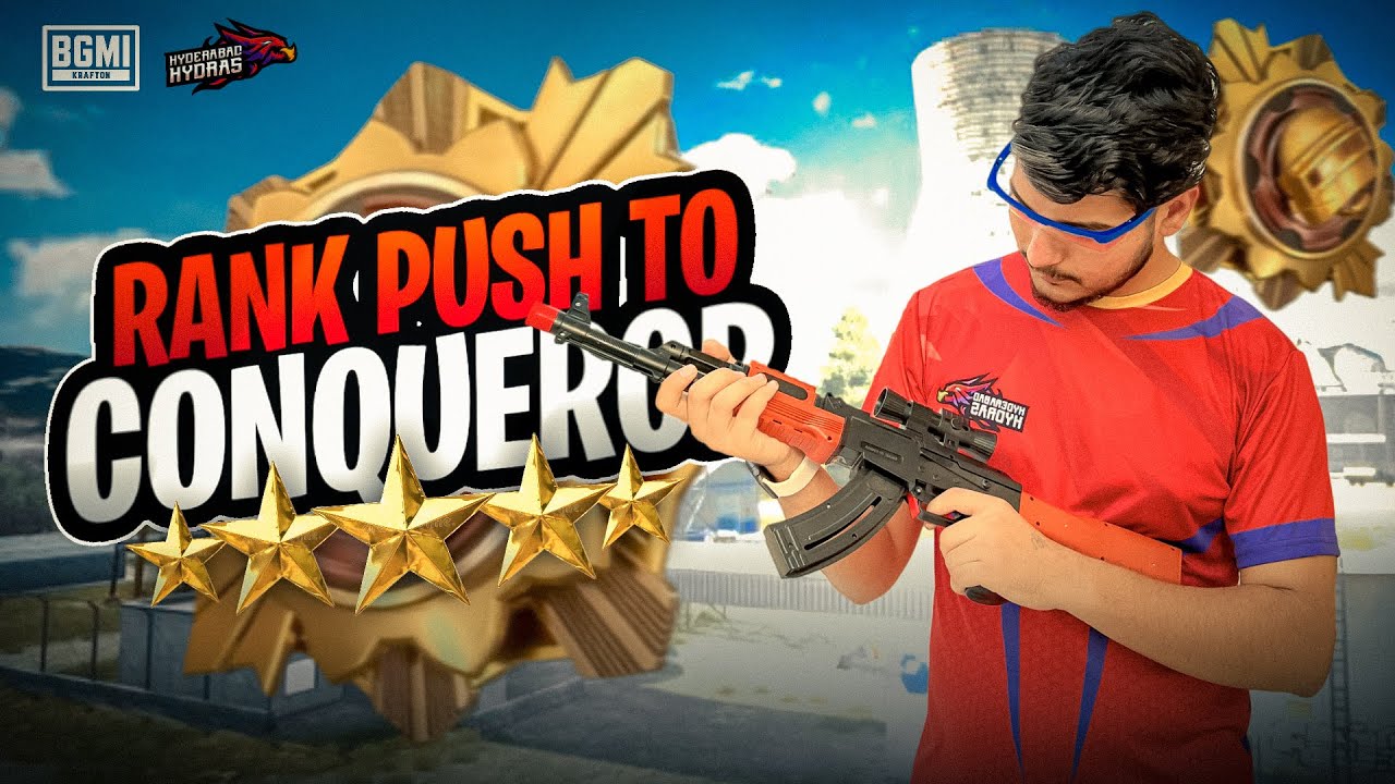 PUBG MOBILE LITE LIVE || Today Target Top 100 || conqueror Rank Push ...