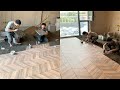 Young Man with great tiling skills -Great tiling skills -Great technique in construction PART 35