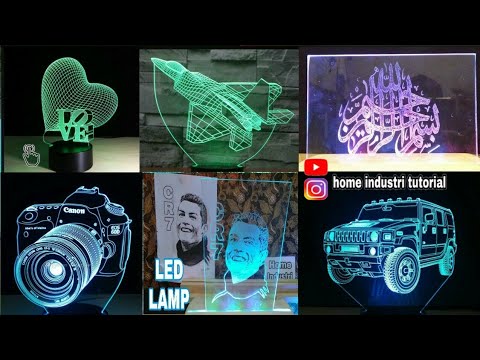 Video ini menjelaskan cara membuat lampu akrilik hias dengan rangkaian portabel (baterai), jadi tanp. 