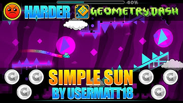 Simple Sun by Usermatt18 (Daily Level) [All Coins] | Geometry Dash 2.1