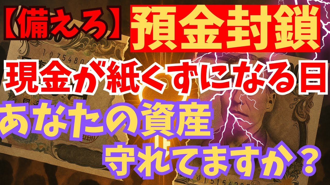 防御力】預金封鎖のリアル―銀行の終焉と新たな資産のカタチ - YouTube