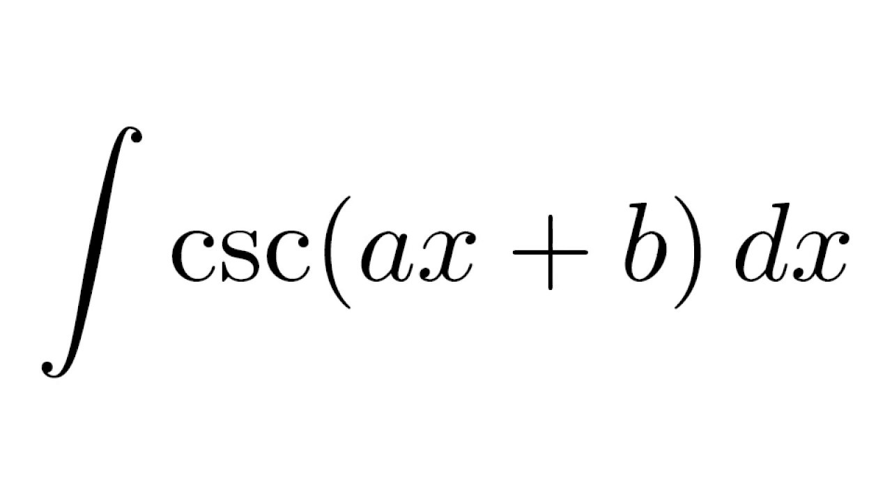 Integration Of Cosec X DERIVATIVE TRIGONOMETRICAL
