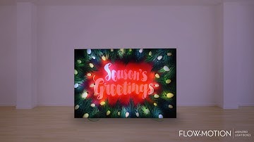 Seasonal Flow-Motion Dynamic LED Animated Light Box