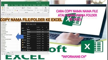 CARA MUDAH COPY NAMA NAMA FILE ATAU FOLDER KE EXCEL | How TO Easly COPY FILE/FOLDER Name T0 EXCEL