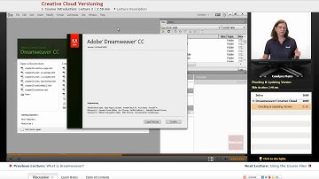 "Creative Cloud Versioning" | Adobe Dreamweaver CC with Educator.com
