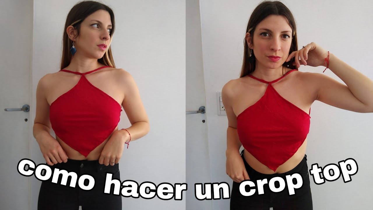 DIY CROP TOP - Cómo hacer *MUY FÁCIL - YouTube