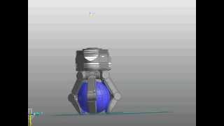 Grasping a ball with 3 Finger Hand