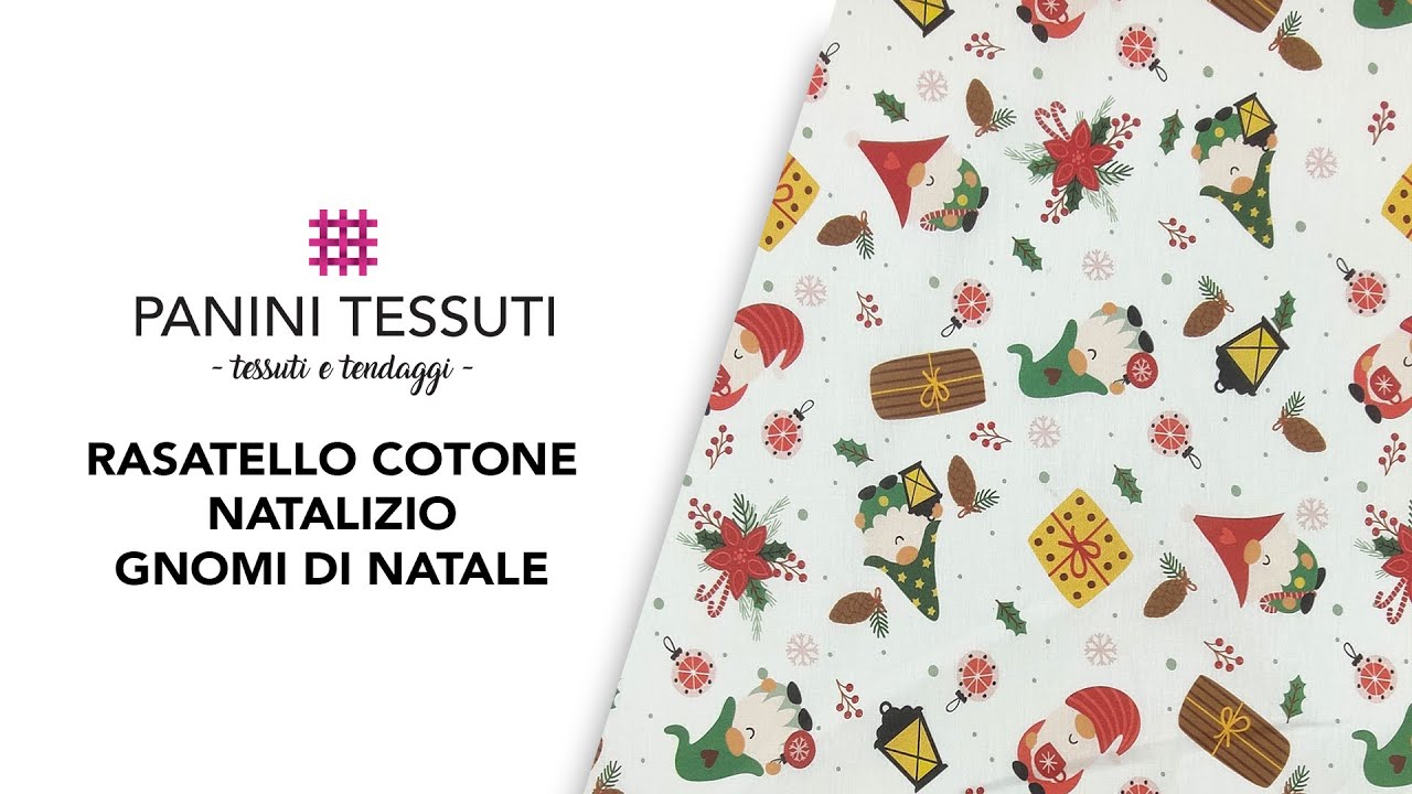 Rasatello di Cotone Gnomi di Natale