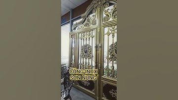 CỔNG INOX SƠN NUNG, LỰA CHỌN THAY THẾ CỔNG NHÔM ĐÚC, RẺ-BỀN-ĐẸP AZ1234#nhadep #maunhadep