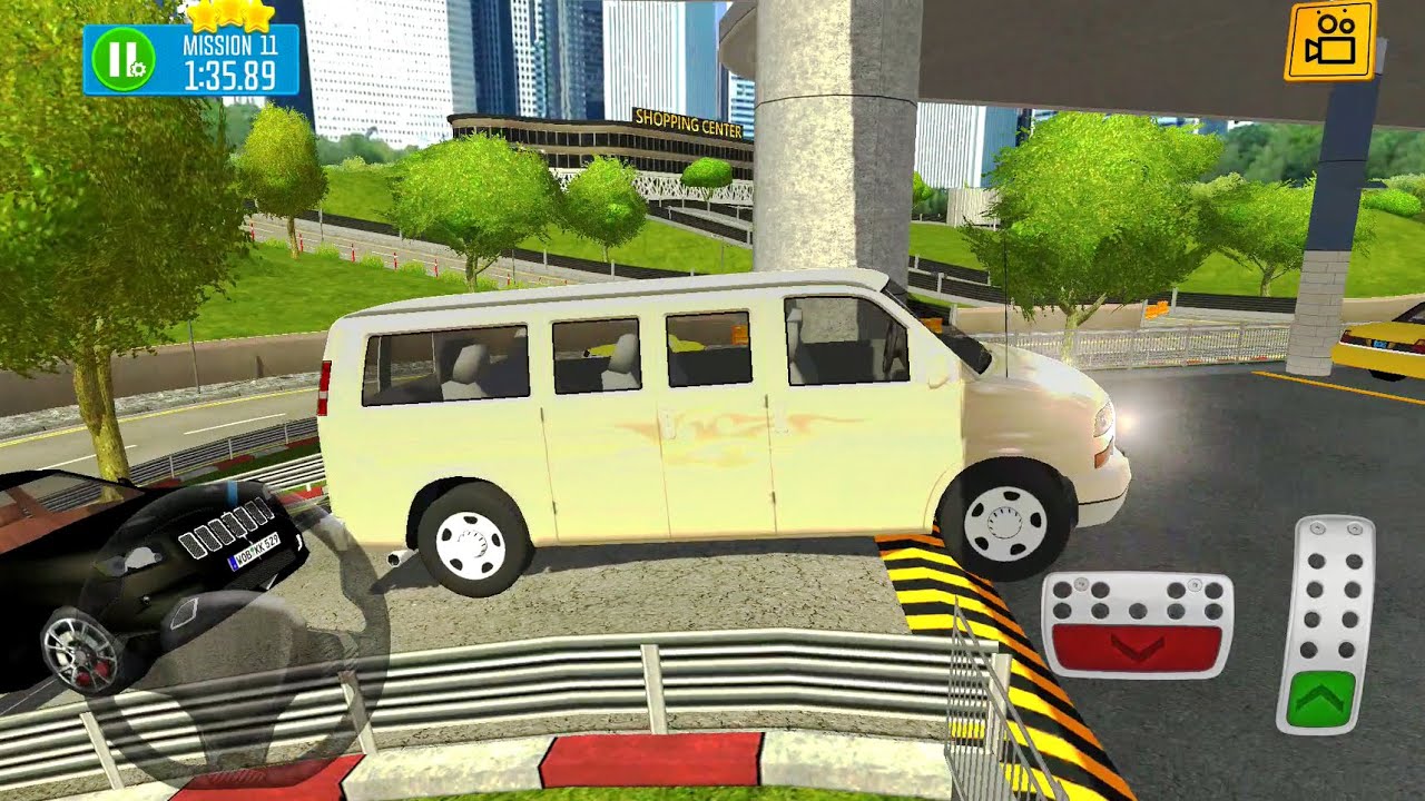 Police Patrol VAN Drive On Multi Floor Shopping Mall - Parking Sim #20 - Android Gameplay