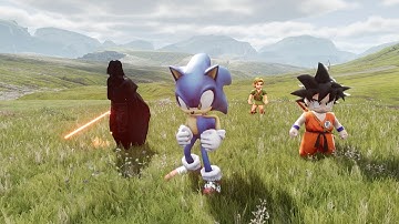 Sonic Unreal Engine - Kite Demo 4k (Open World) - GPU Melting Edition
