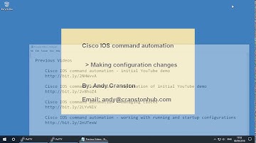 Cisco IOS command automation - making configuration changes