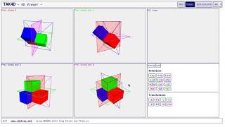 TAK4D - 4D visualization - 3D chirality demo