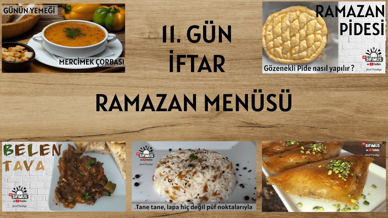 2021 RAMAZAN İFTAR MENÜSÜ ÖNERİSİ  (30 günlük) ✔ #11.Gün YEMEK TARİFLERİ