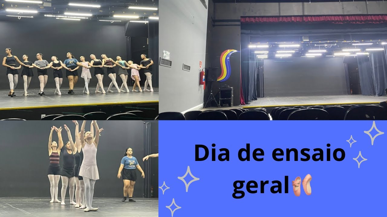 Vloog do dia de ensaio geral no palco🩰💓