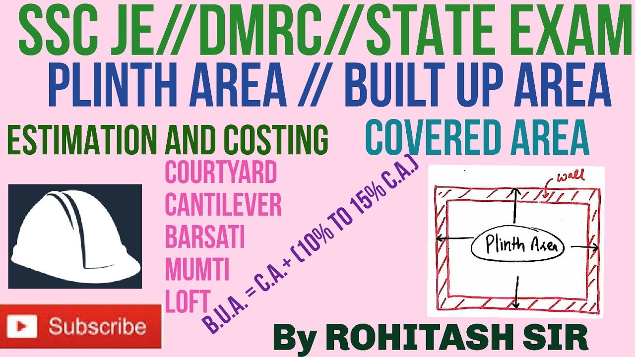 PLINTH AREA//BUILT UP AREA//COVERED AREA YouTube