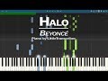 Beyoncé - Halo (Piano Cover) Synthesia Tutorial by LittleTranscriber