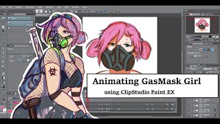 The Making Of Gas Mask Girl: ClipStudio Paint ex