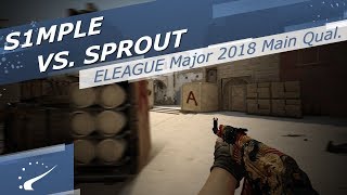 S1Mple Vs. Sprout - Eleague Major 2018 Main Qualifier