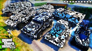 Stealing SECRET MILITARY VEHICLES With Franklin GTA 5 RP!
