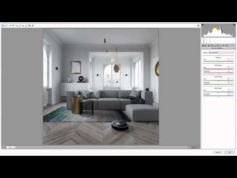 Post-Production interior render in Photoshop