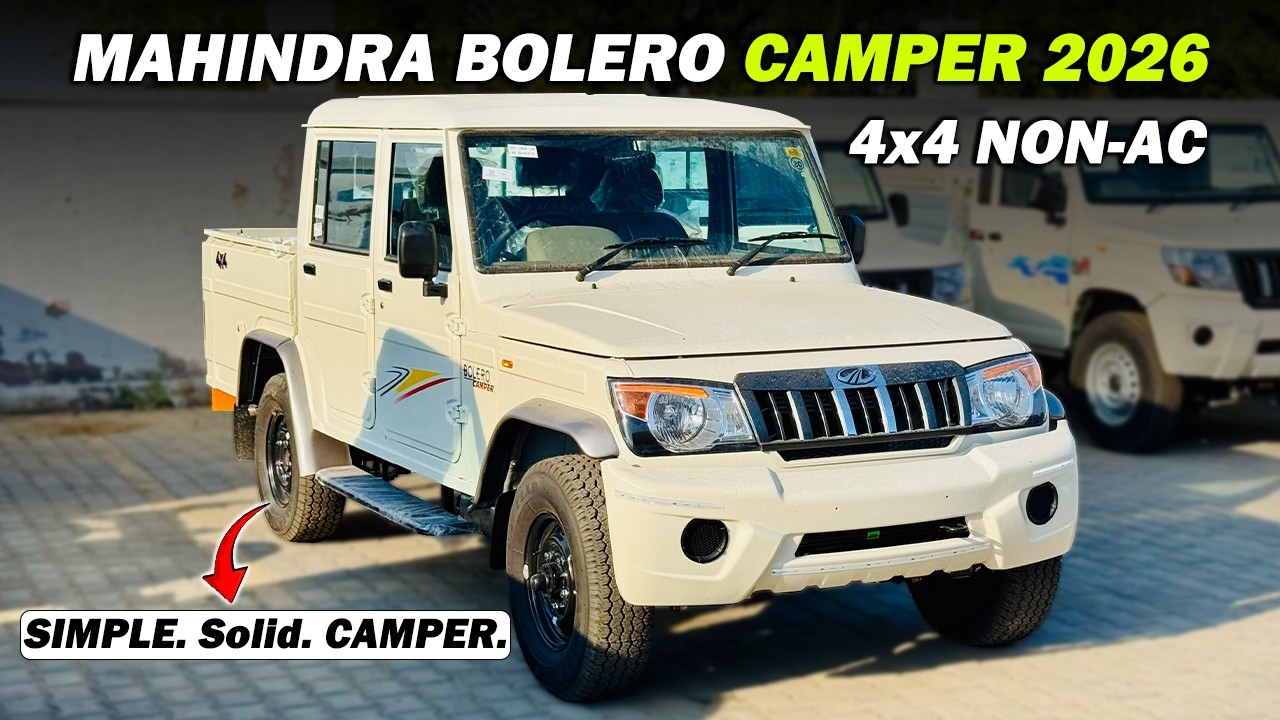 Mahindra Bolero Camper 2026 Full Review | 4x4 Non-AC | Simple & Solid🔥| CARSINFO |