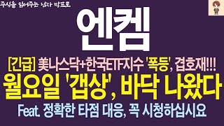 [엔켐 주가전망] 美나스닥+한국ETF '폭등'!! 겹호재 떴다!! 월요일 갭상! 바닥은 나왔습니다
