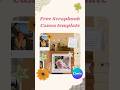 Free scrapbook canva template ✨🎀 #canvatemplates #digitalscrapbooking #aesthetictemplate #shorts