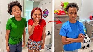Siblings Get JEALOUS Of Little BROTHER ! Dad Steps in
