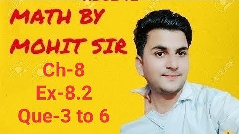 Rbse 12 Maths||Ex-8.2 || Que- 3 to 6 || #rbseclass12math ,#mathsbymohit