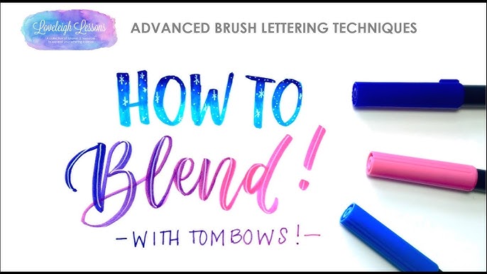 Easy Blending with Brush Markers Tutorial — Letters By Gigi