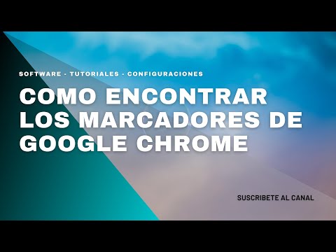 Video: ¿Dónde se guardan los marcadores en Chrome?