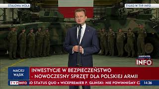Szef Mon Mariusz Błaszczak Zależy Nam Na Tym, Żeby Wojsko Polskie Było Wyposażone W Broń Nowoczesną