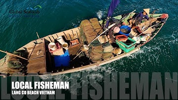 Vietnam village fishing: fish traps & crab catch near Lăng Cô Beach | DJI Avata