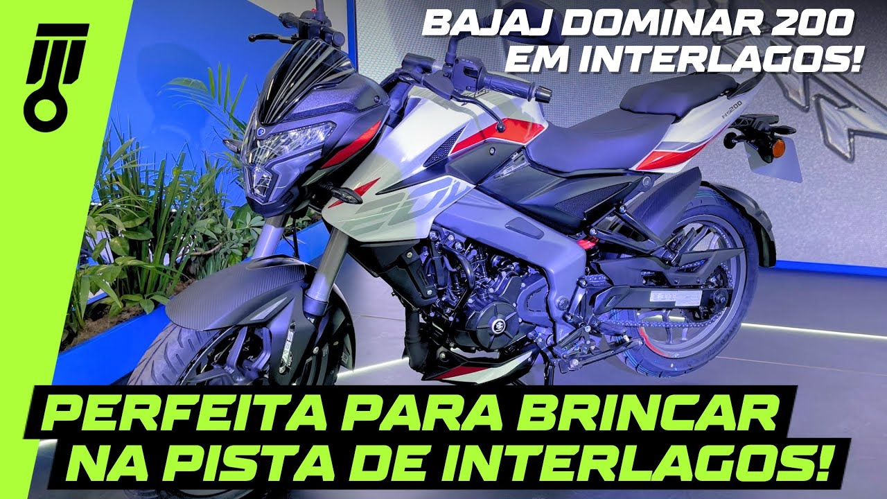 BAJAJ DOMINAR 200 em INTERLAGOS! - Pilotei a moto giradora de 200cc!