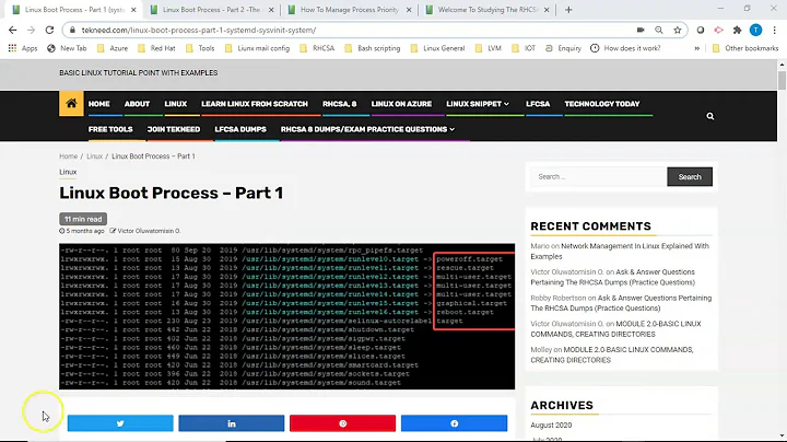 What is systemd, sysvinit, runtargets & runlevels In Linux (RHCSA 8, Lesson 12B)