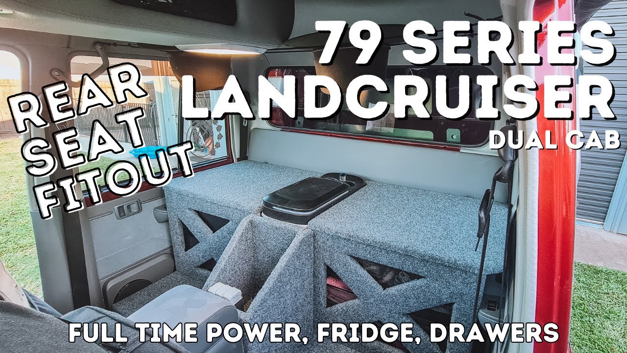 79 Series Dual Cab Rear Seat Fitout Seat Delete, Fridge/Freezer, Full