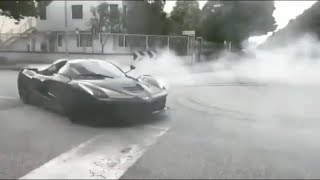 Insane Laferrari Powersliding Burnout 63l V12 Sound