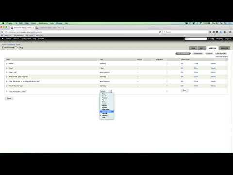 Drupal Training: Managing Webform Conditionals