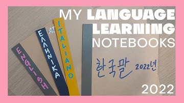 My Language Learning Notebooks | How I like to study languages
