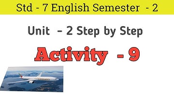 Std 7 English Sem 2 Unit 2 Activity 9