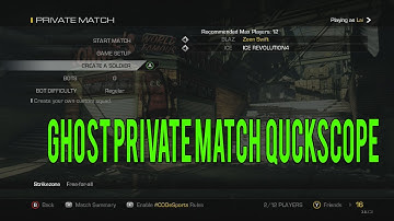 Ghost Private Match Quickscope Game