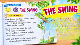 NCERT Class 4 English Santoor Chapter 10 The Swing Poem | Unit 4 Up High Recitation & Explanation